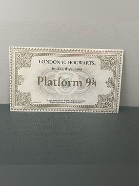 Harry Potter Platform 9¾ Ticket by MinaLima
